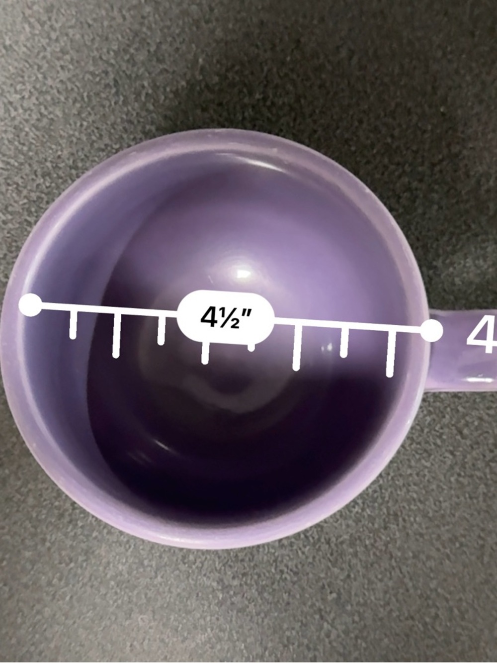 Vintage Fiesta lilac jumbo mug - Picture 5 of 6